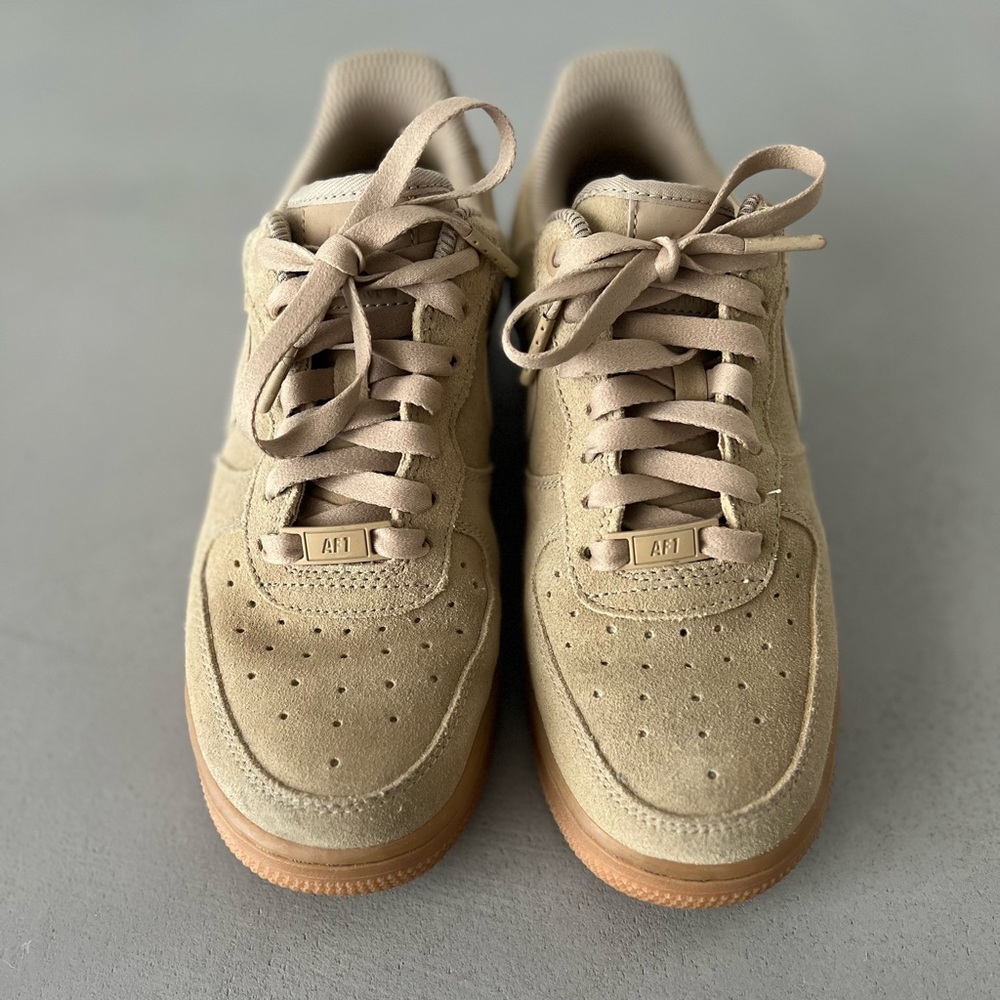 Nike Air Force Ones Brown Suede Size 7 worn with no box